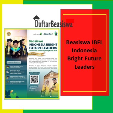 Beasiswa IBFL Indonesia Bright Future Leaders