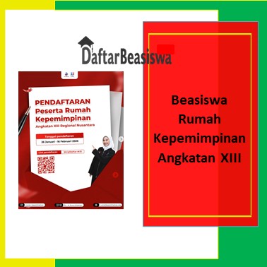 Beasiswa Rumah Kepemimpinan Angkatan XIII