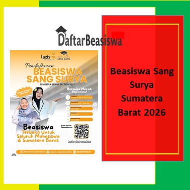 Beasiswa Sang Surya Sumatera Barat 2026