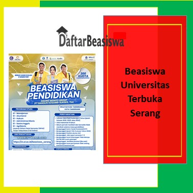 Beasiswa Universitas Terbuka Serang