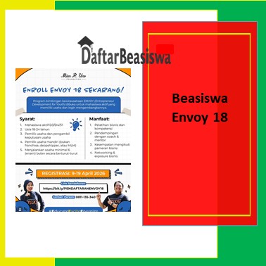 Beasiswa Envoy 18