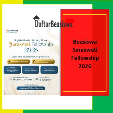 Beasiswa Saraswati Fellowship 2026