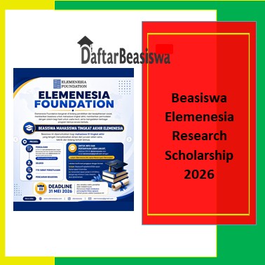 Beasiswa Elemenesia Research Scholarship 2026
