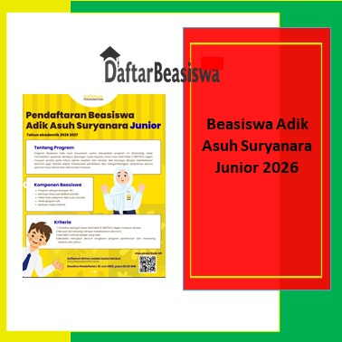 Beasiswa Adik Asuh Suryanara Junior 2026