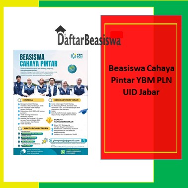 Beasiswa Cahaya Pintar YBM PLN UID Jabar