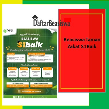 Beasiswa Taman Zakat S1Baik