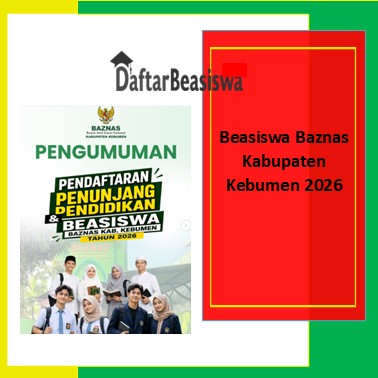 Beasiswa Baznas Kabupaten Kebumen 2026