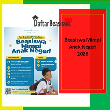 Beasiswa Mimpi Anak Negeri 2026