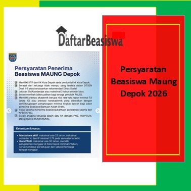 Persyaratan Beasiswa Maung Depok 2026