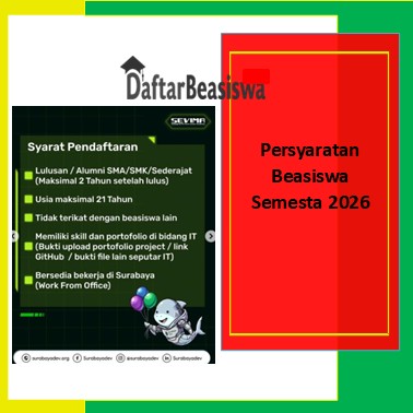 Persyaratan Beasiswa Semesta 2026