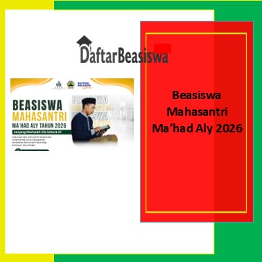 Beasiswa Mahasantri Ma’had Aly 2026