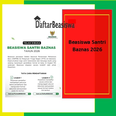 Beasiswa Santri Baznas 2026