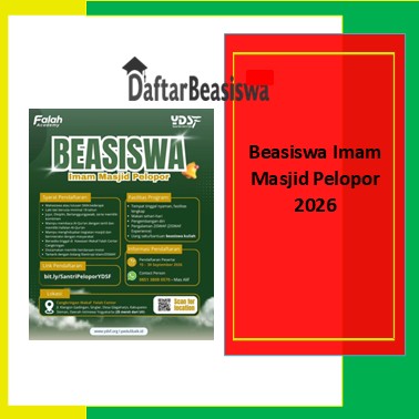 Beasiswa Imam Masjid Pelopor 2026